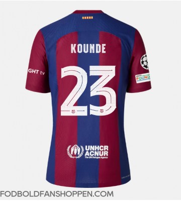 Barcelona Jules Kounde #23 Hjemmebanetrøje 2023-24 Kortærmet